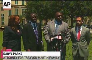 Shayan Modarres, enjamin Crump, Daryl Parks, Natalie Jackson - Attorneys for Family of Trayvon Martin